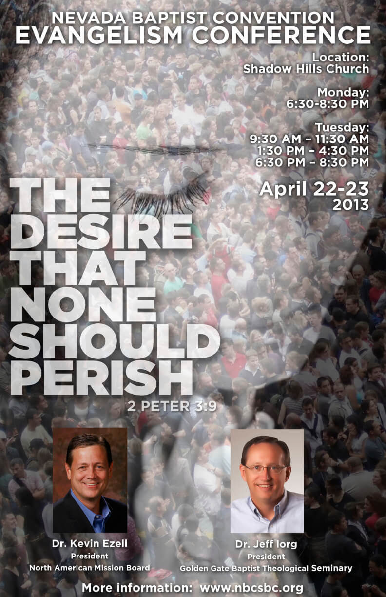 Conference poster for Nevada Baptist Convention