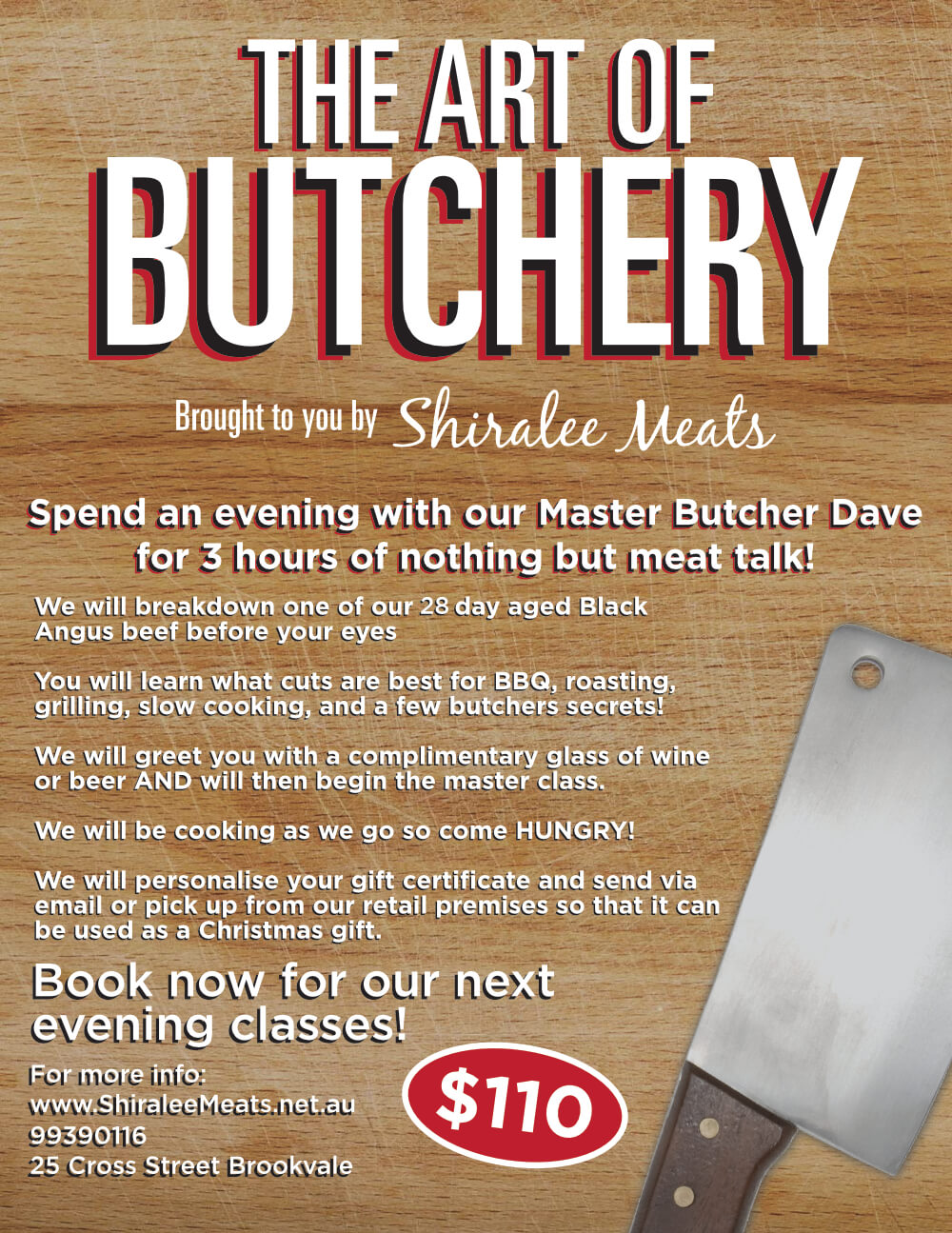 Art of Butchery Ad – Shiralee Meats